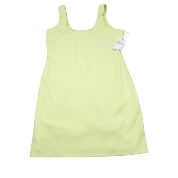 Good American Good Compression Scuba Knit Mini Dress Green Stretch Size 5 2XL - Picture 2 of 13